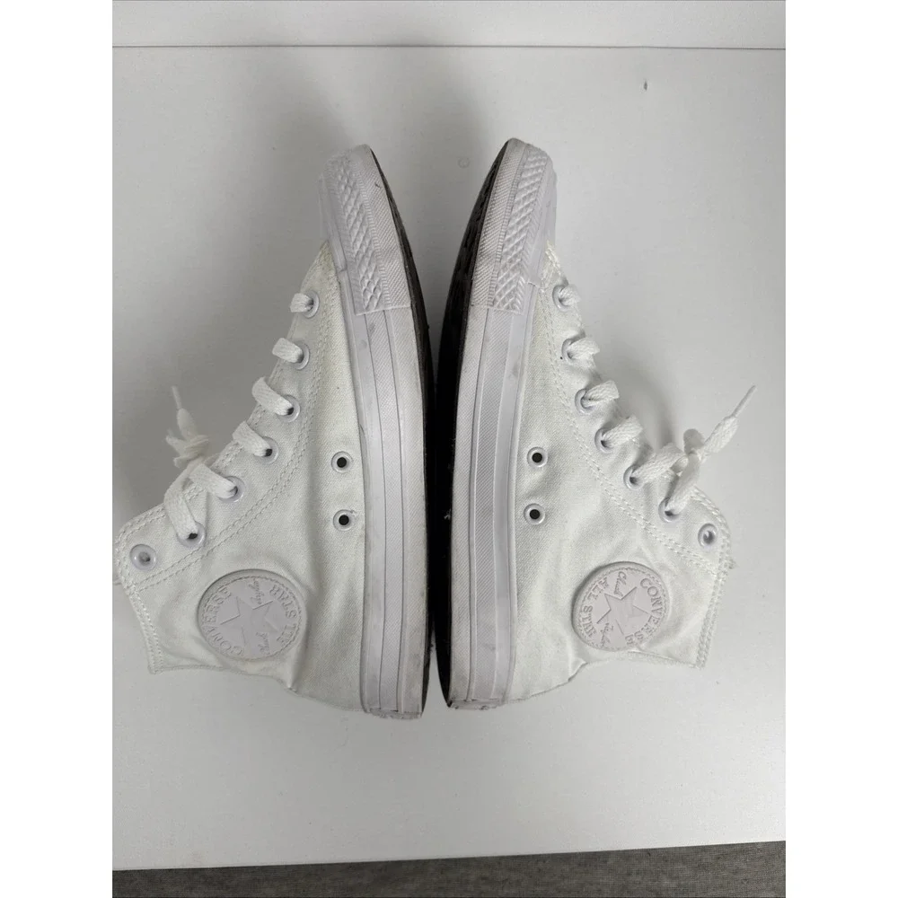 CONVERSE Chuck Taylor ALL STAR HIGH TOP MONOCHROME WHITE UNISEX (1U646F) M6/W8 - Picture 9 of 15